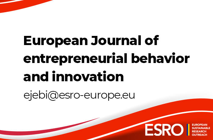  European Journal of Entrepreneurial Behavior and Innovation 